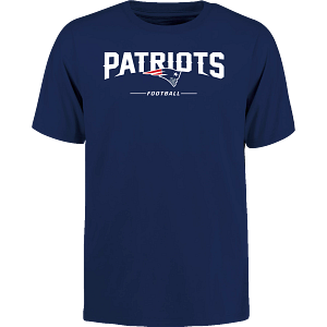 NFL New England Patriots - Evergreen Cotton Team Lockup Short Sleeve T-Shirt