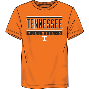 Tennessee Volunteers - Fundamentals Cotton Stripe and Block Short Sleeve T-Shirt