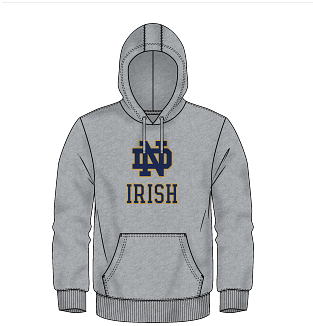 Notre Dame Fighting Irish Cotton Fleece Primary Logo