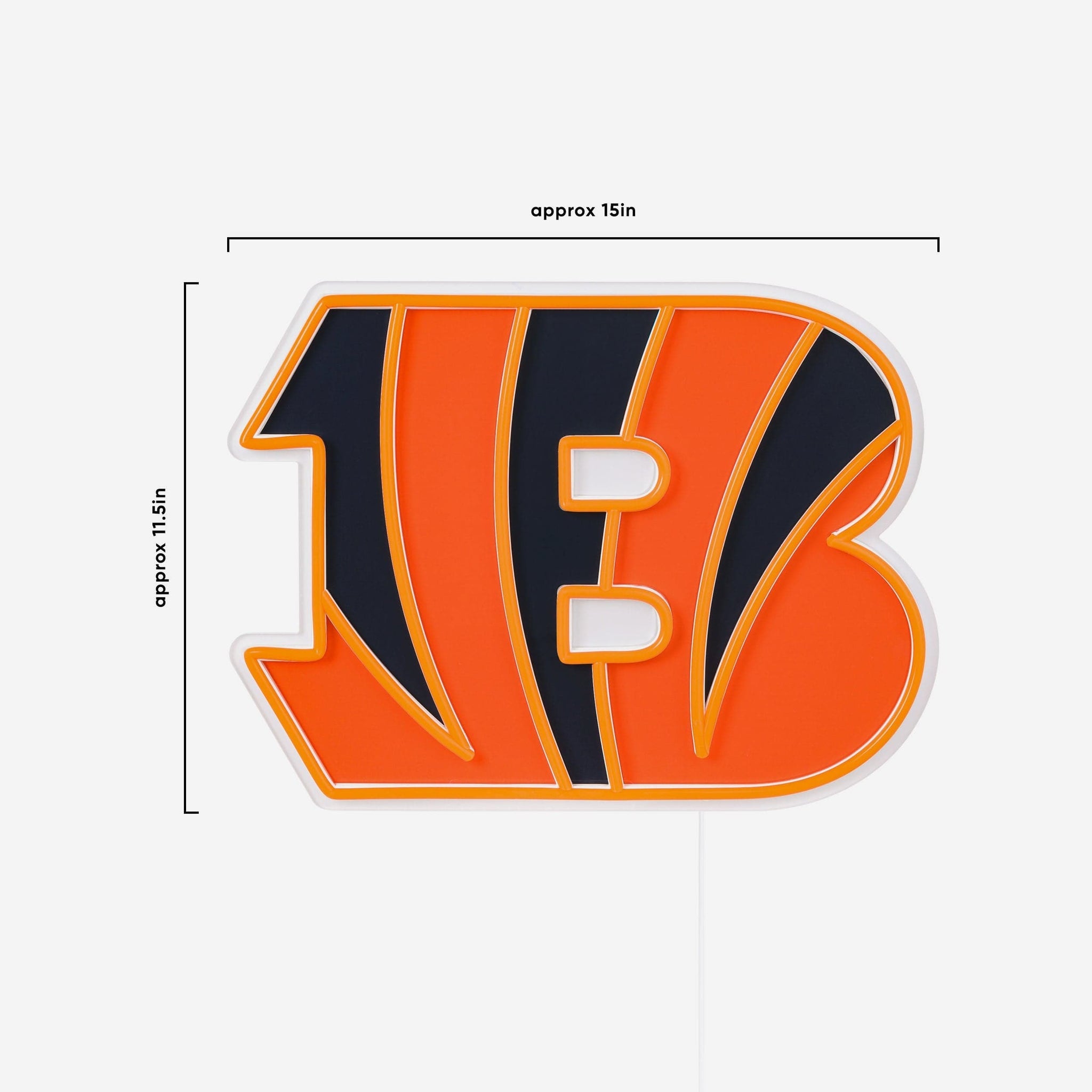 Cincinnati Bengals - LED Neon Light Up Team Logo Sign Wall Decor