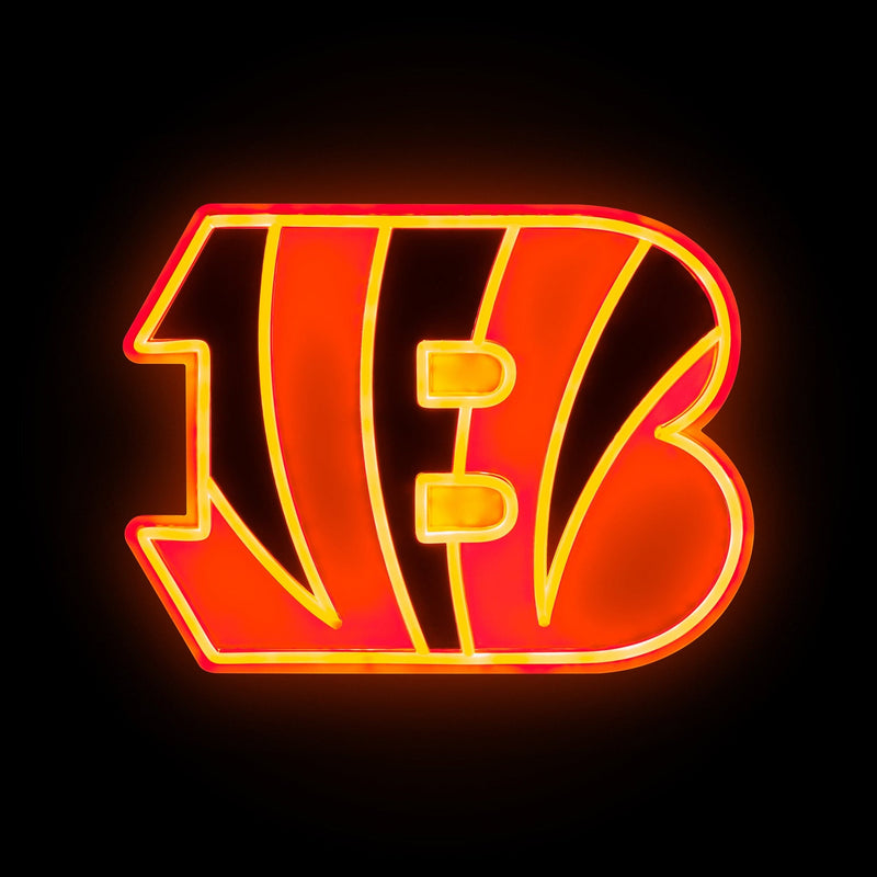 Cincinnati Bengals - LED Neon Light Up Team Logo Sign Wall Decor