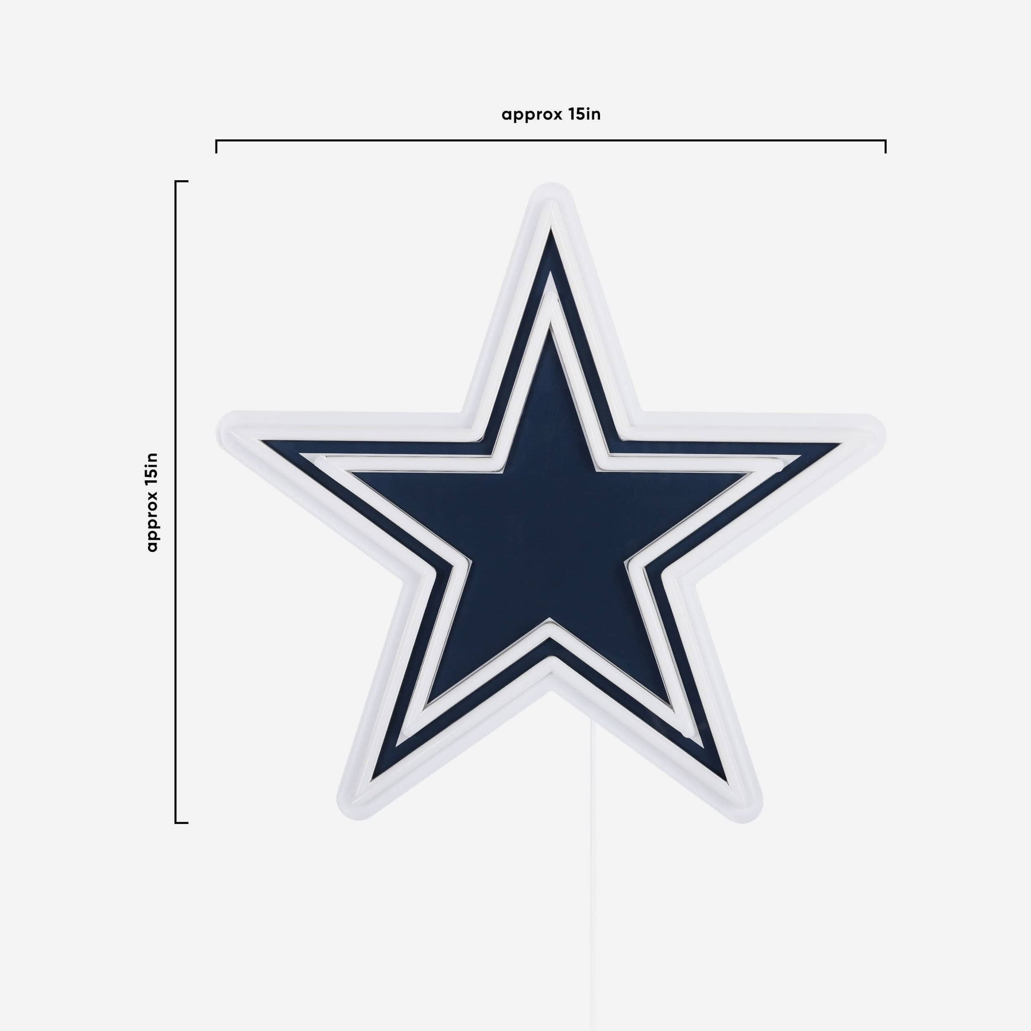 Dallas Cowboys - LED Neon Light Up Team Logo Sign Wall Decor