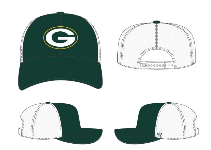 Green Bay Packers Dark Green '47 Trucker Hat
