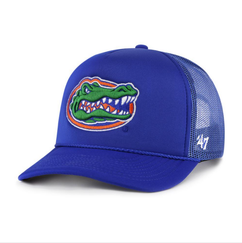 Florida Gators - Foam Front Mesh Trucker Adjustable Hat, 47 Brand