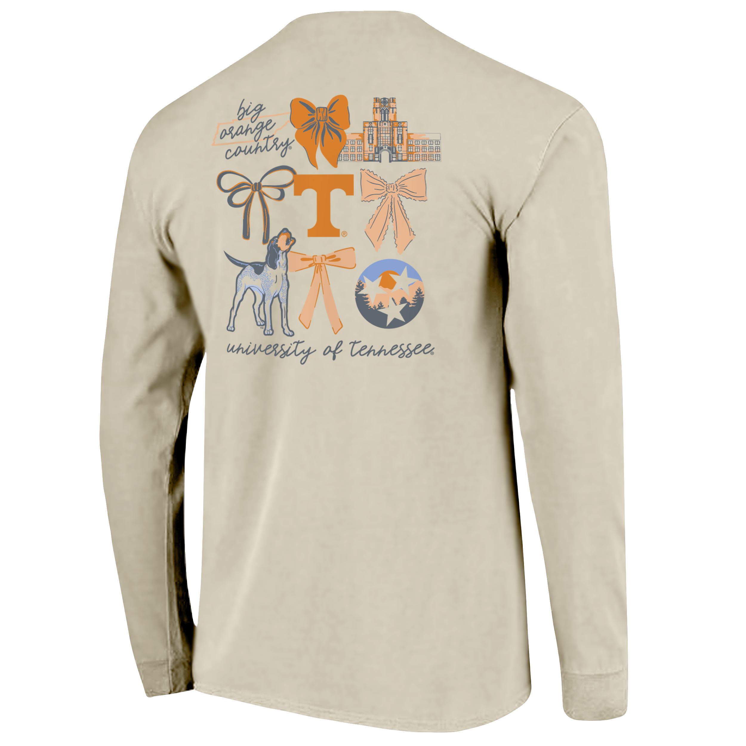 Tennessee Volunteers - Coquette Campus Long Sleeve T-Shirt