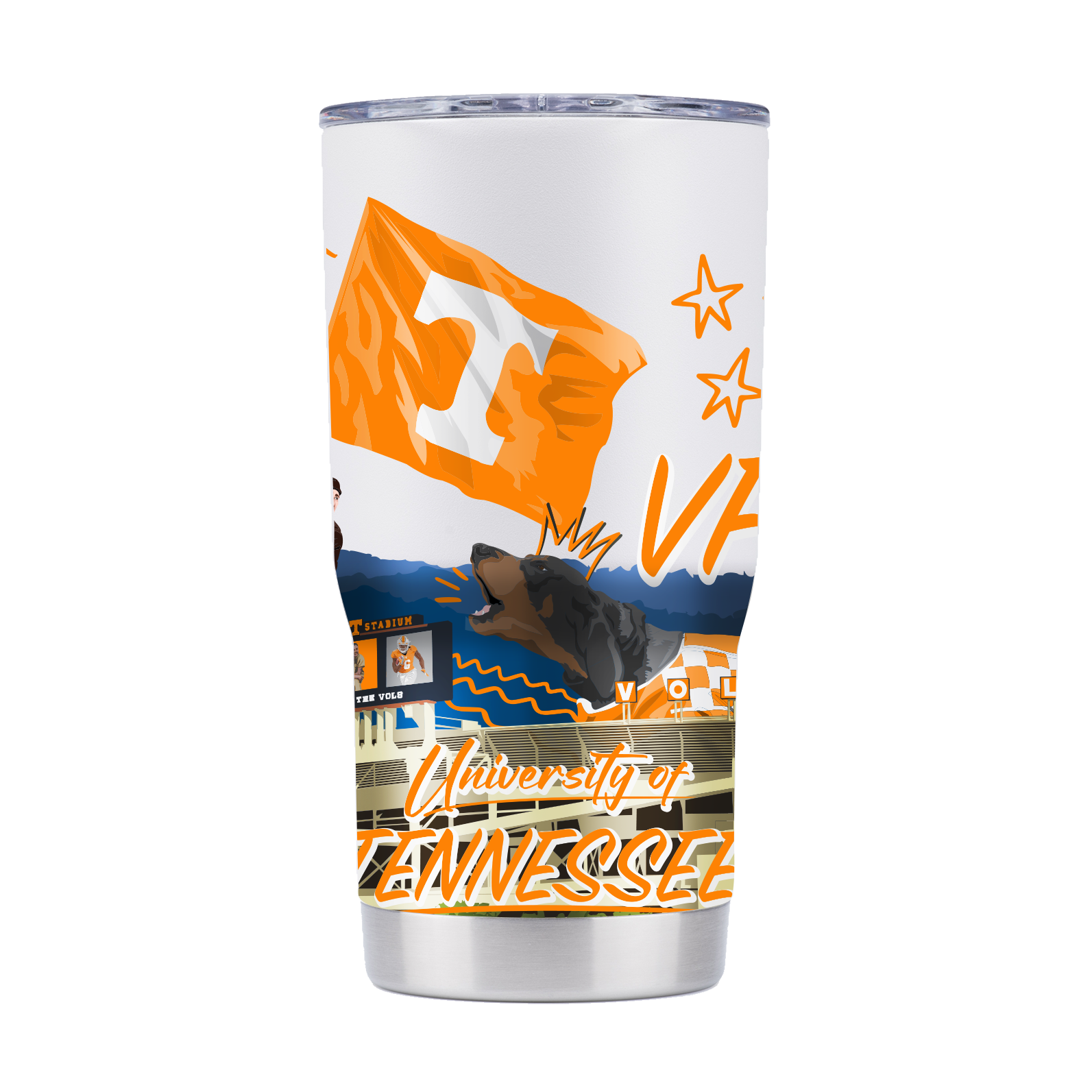 Tennessee Volunteers - 20oz Stainless Steel Tumbler