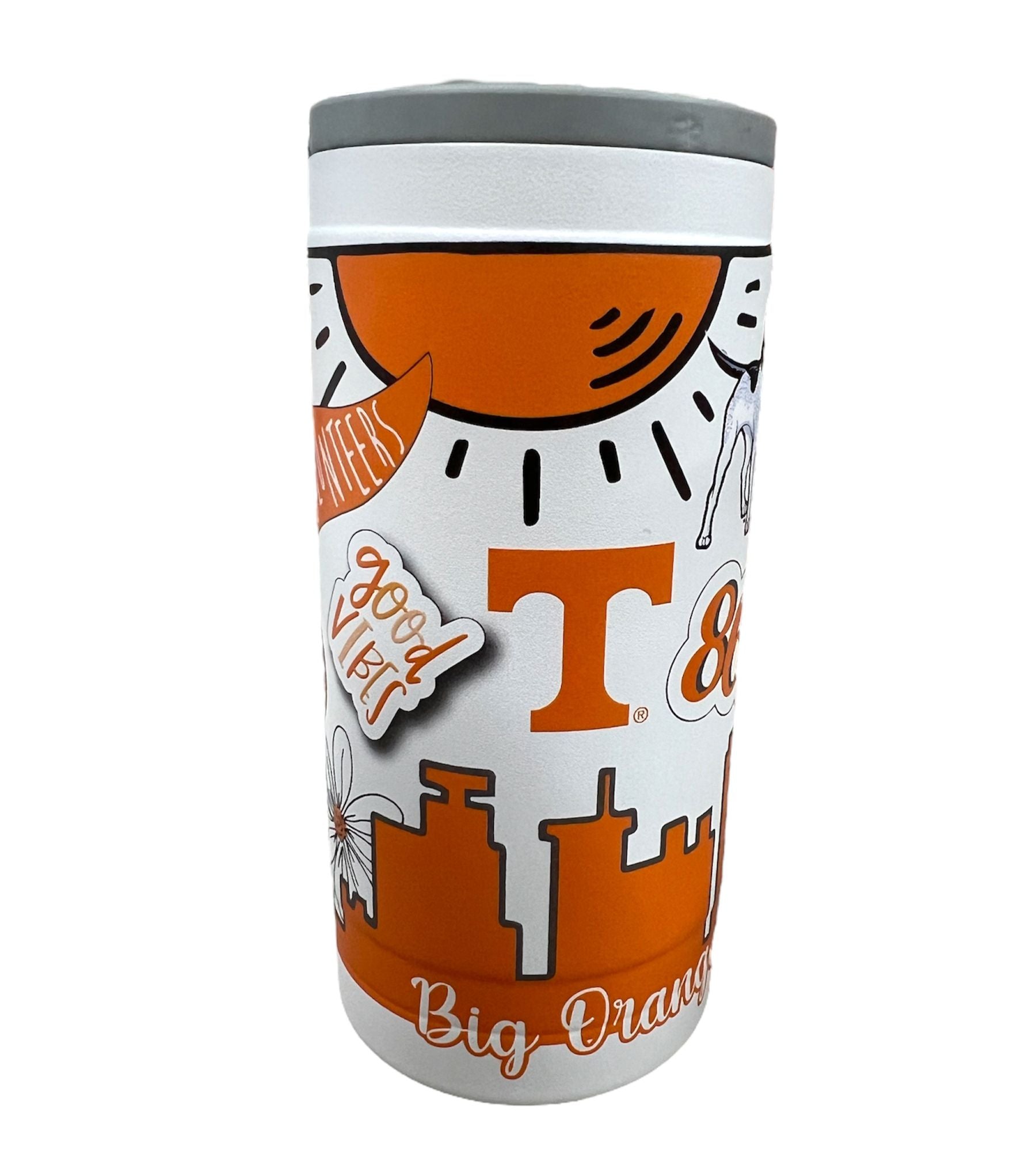 Tennessee Volunteers - 12oz Native Powdercoat SlimCan Coolie