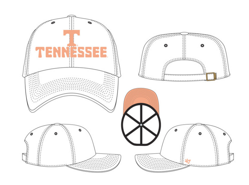 Tennessee Volunteers - White Luminance 47 Clean Up Woman Hat