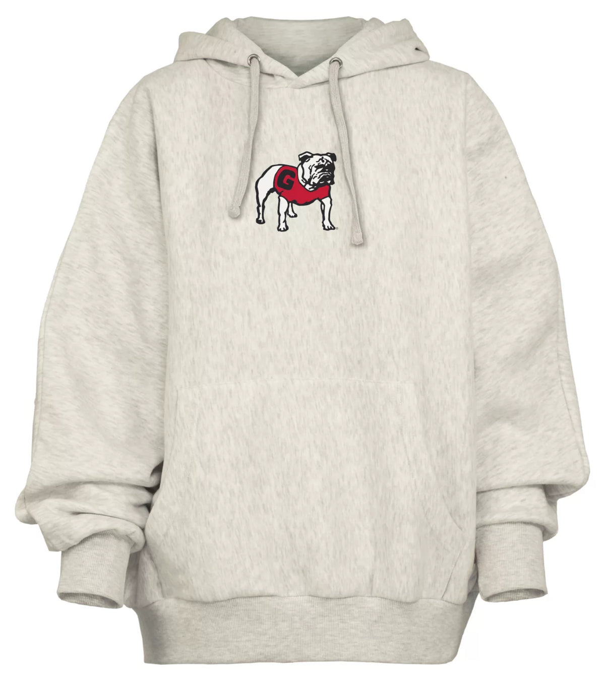 Georgia Bulldogs - "Belvedere" Single-Piece Dolman-Style Oversize Hoodie