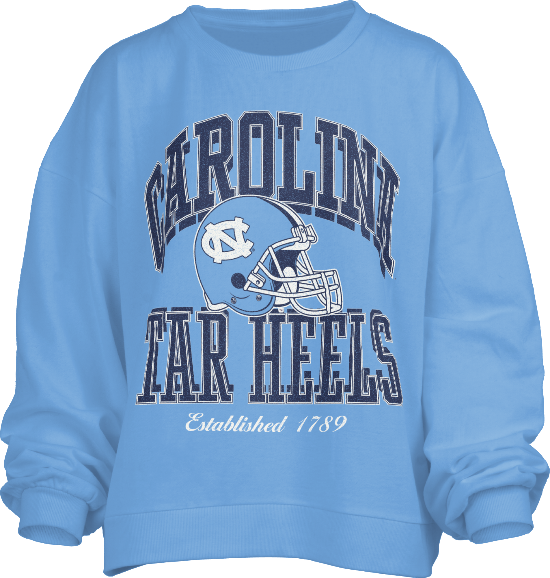 North Carolina Tar Heels "Cavelli" - Crew-Neck Blousant Oversized Fleece Long Sleeve