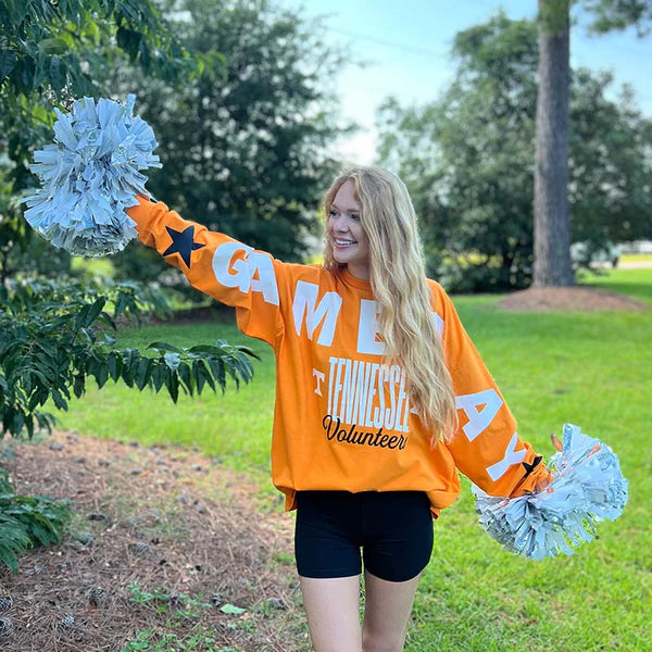 Tennessee Volunteers "Yasmin" - Crew-Neck Heavy Jersey One Size LongSleeve