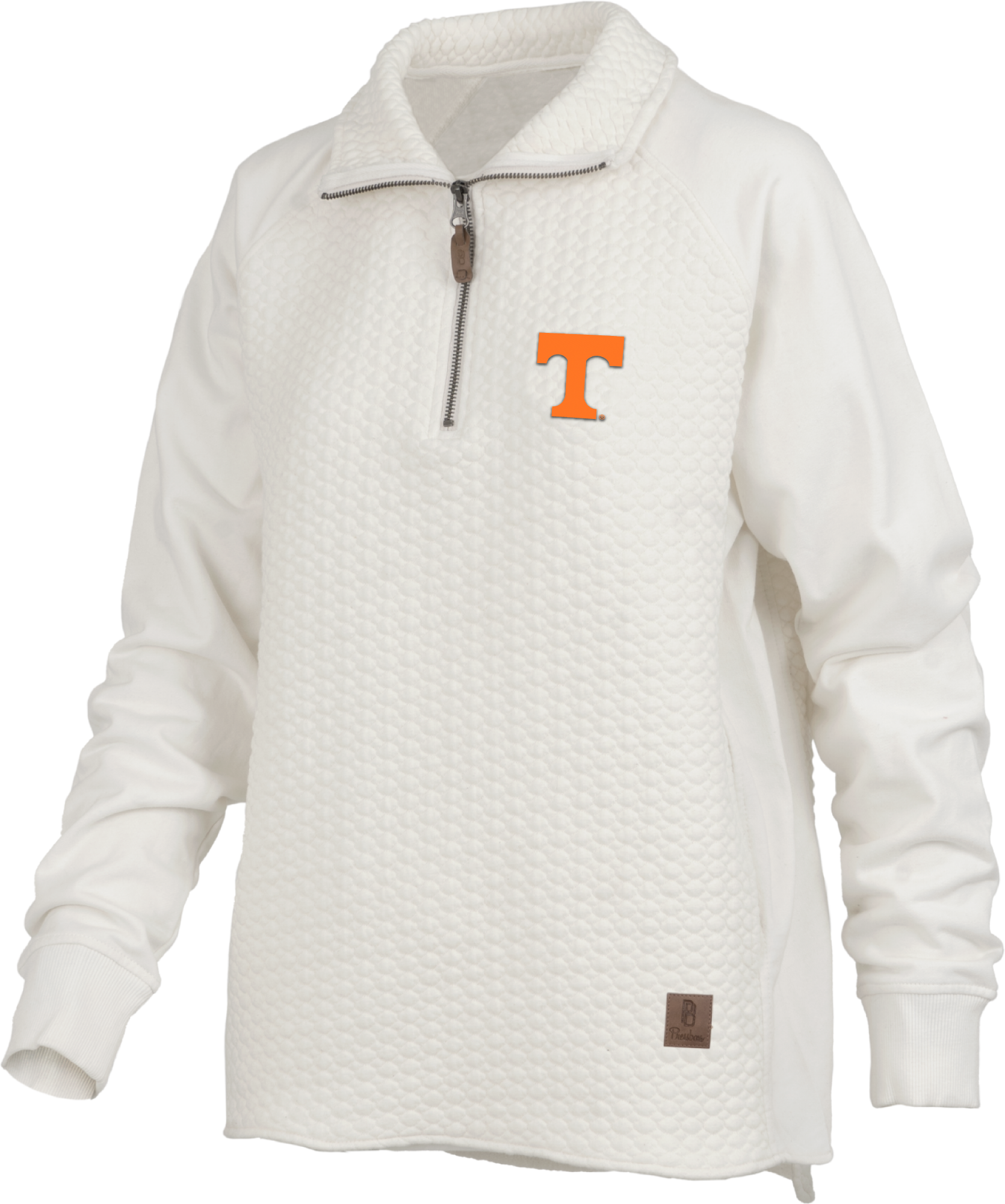 Tennessee Volunteers "Salem" - Long-Sleeve Mock-Neck 1/4-Zip Cable-Knit Textured Fleece