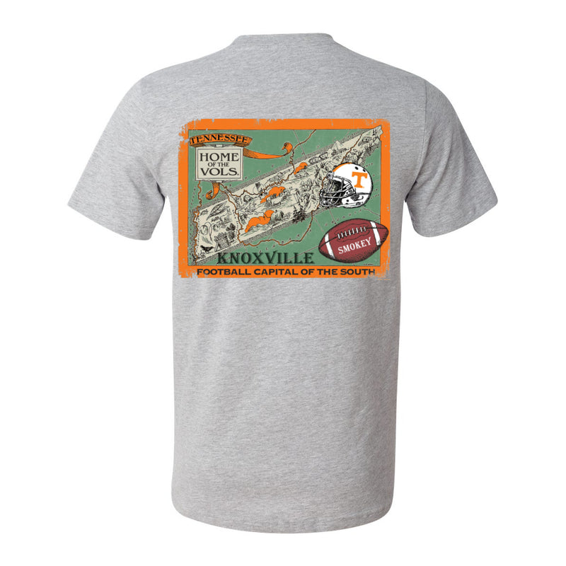 Tennessee Volunteers - Vintage Map T-Shirt