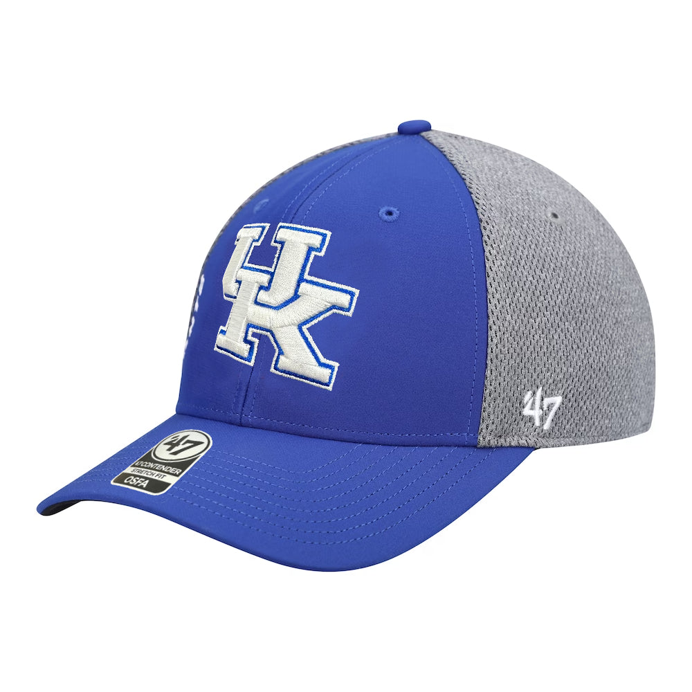 Kentucky Wildcats - Royal Wycliff Contender Clean Up Stretch Fit Hat, 47 Brand