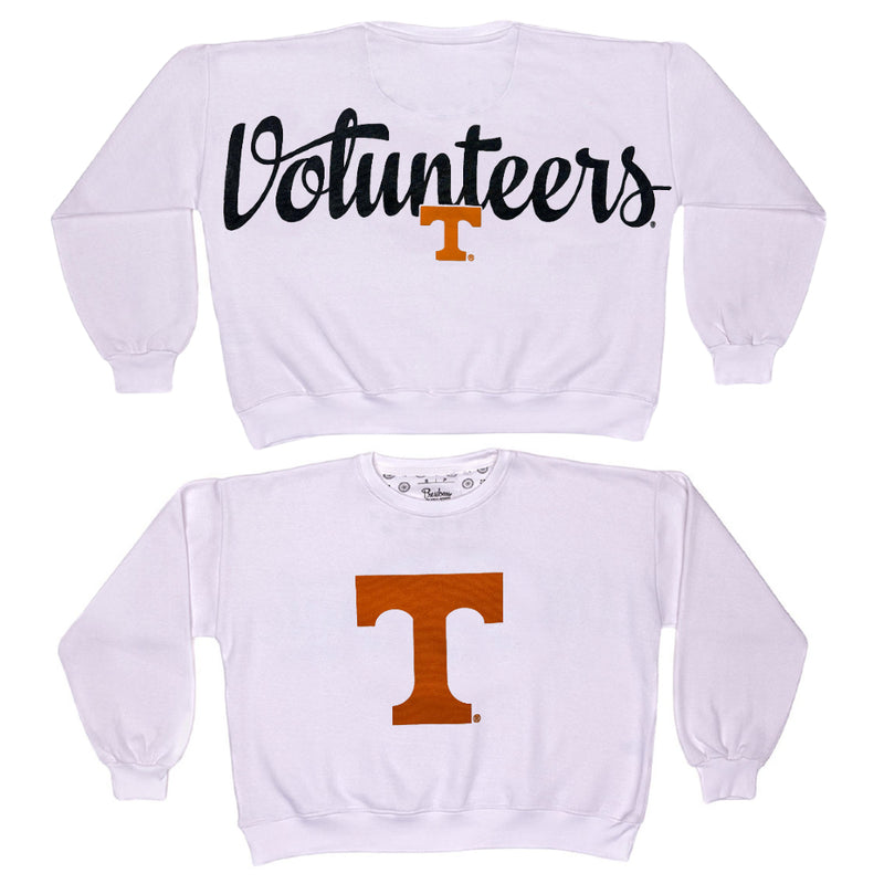 Tennessee Volunteers - "Script Sweepe" - LongSleeve Crew-Neck k Blousant Oversized Fleece