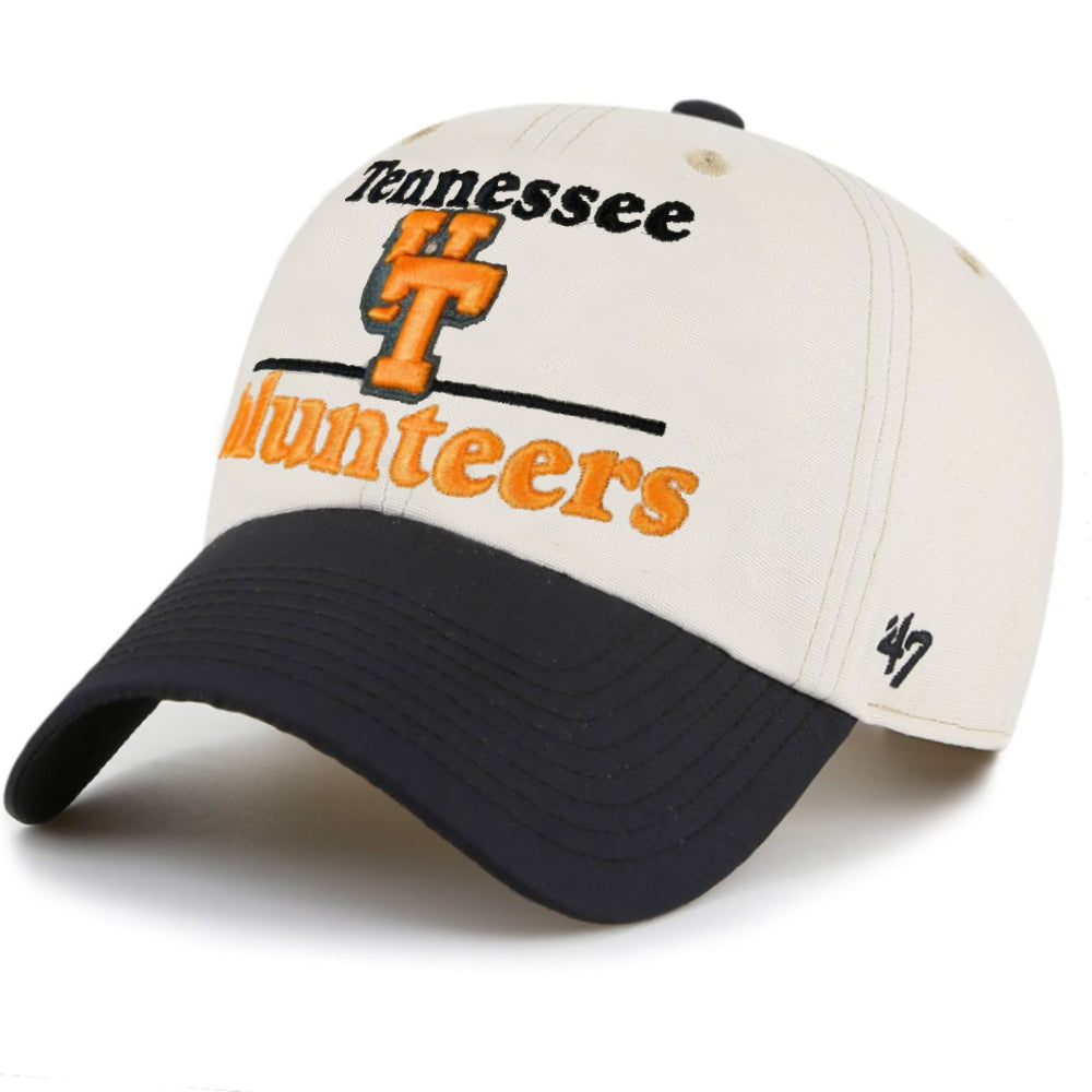 Tennessee Volunteers- Vintage Bone Orange Campscape Clean Up Adjustable Hat