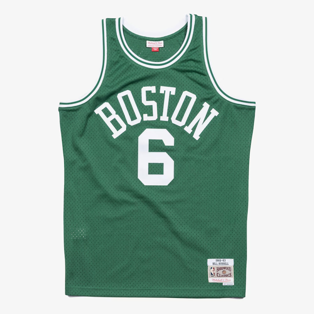 Boston Celtics - Bill Russell Kelly 1962/63 Swingman Jersey