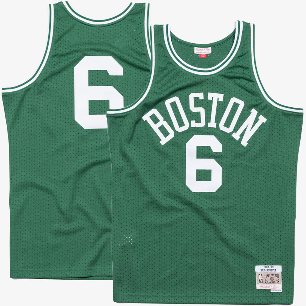 Boston Celtics - Bill Russell Kelly 1962/63 Swingman Jersey