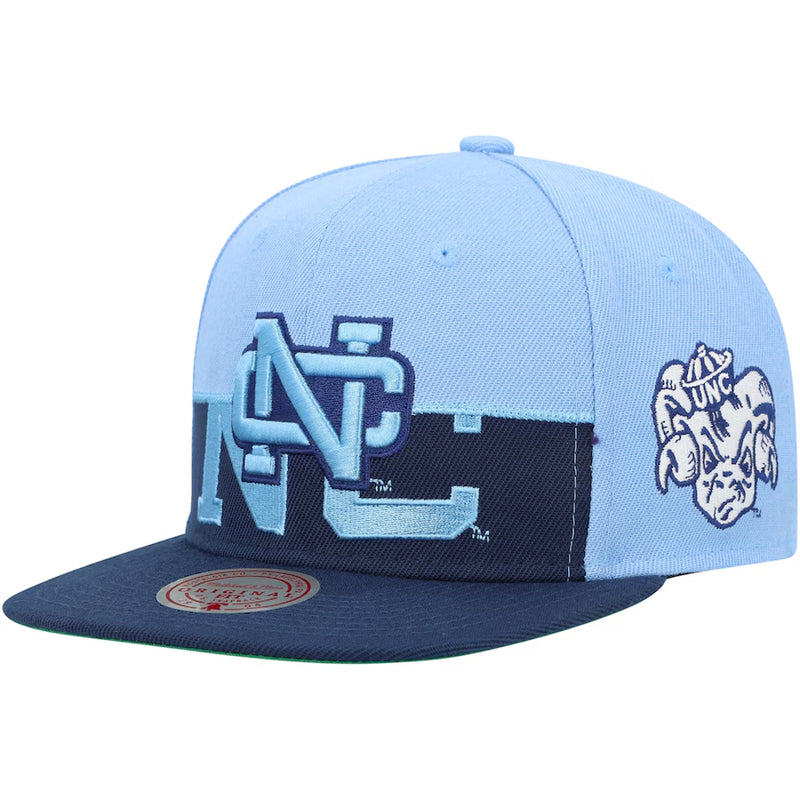 North Carolina Tar Heels - NCAA Half And Half Snapback Hat