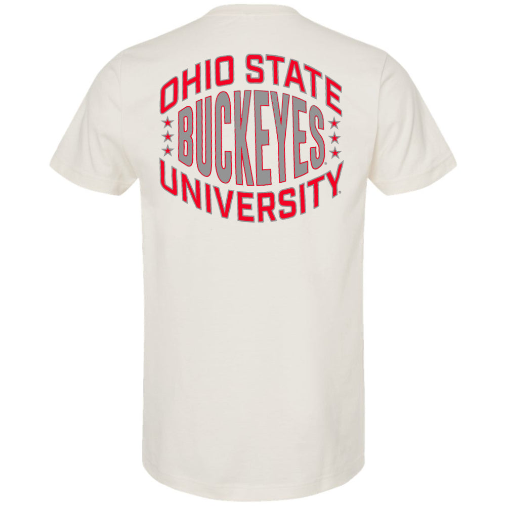Ohio State Buckeye - University Vintage White Tee T-Shirt