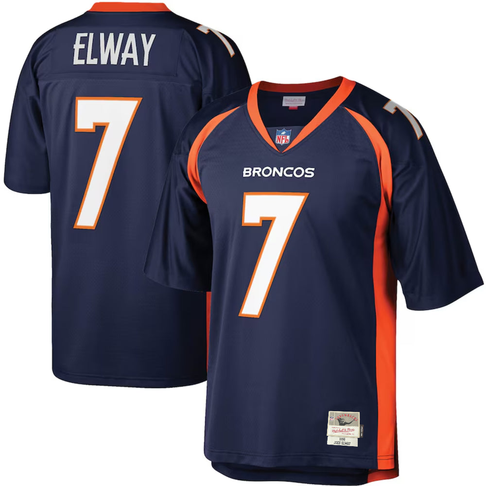 Denver Broncos - John Elway 1998 Navy Legacy Player Men's Jersey