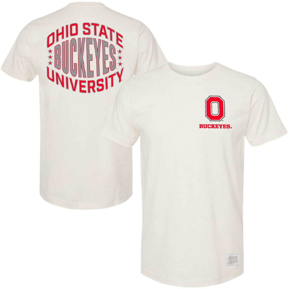 Ohio State Buckeye - University Vintage White Tee T-Shirt