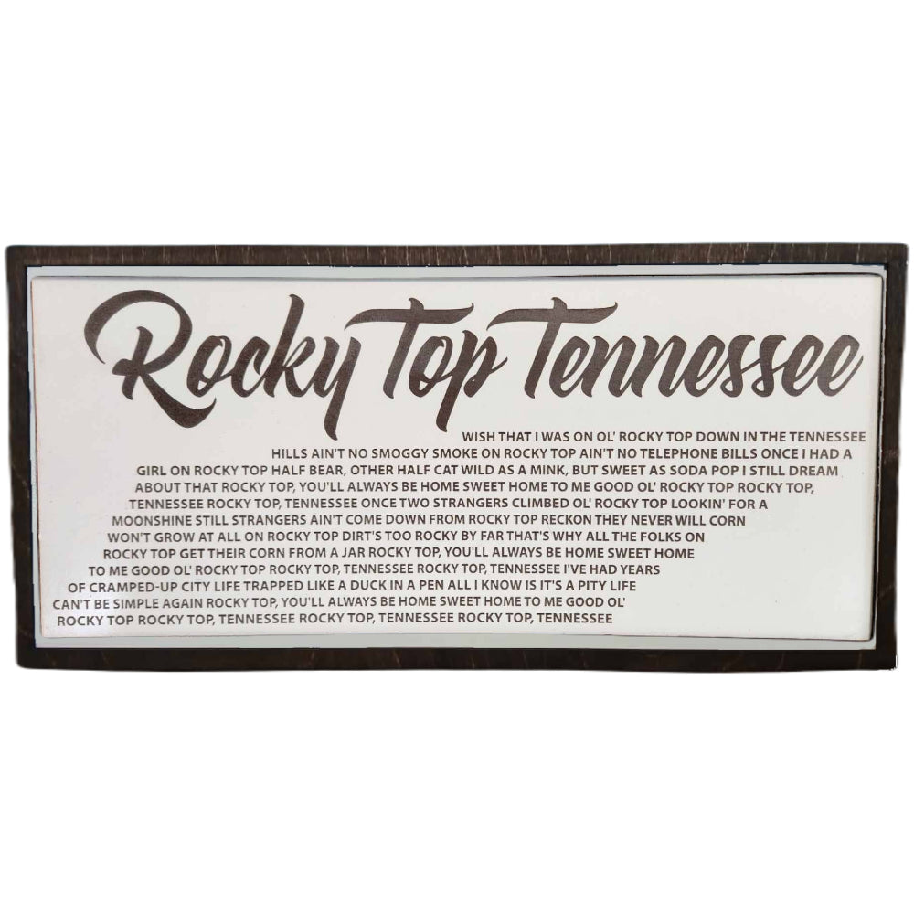 Tennessee Volunteers - Rocky Top Tennessee 21x10 Wall Frame Art