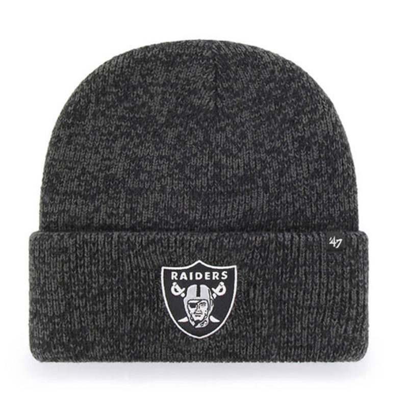 Las Vegas Raiders - Brain Freeze Cuffed Knit Beanie, 47 Brand