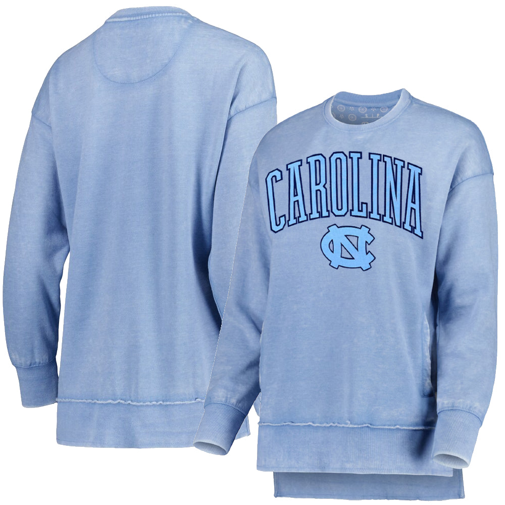 North Carolina Tar Heels "New Zealand" - Crew-Neck Rounded Bottom Vintage Fleece LongSleeve