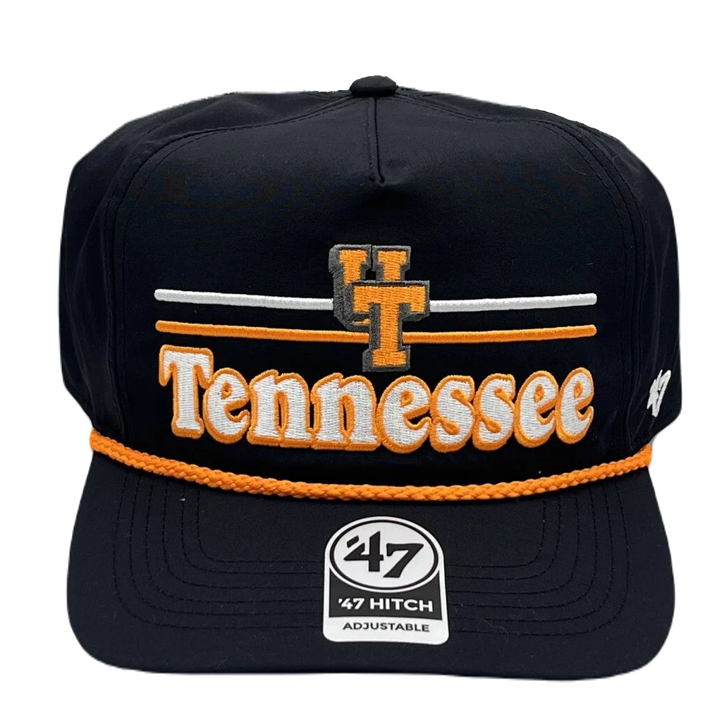 Tennessee Volunteers - Vintage Black Campscape Hitch RF  Hat, 47 Brand