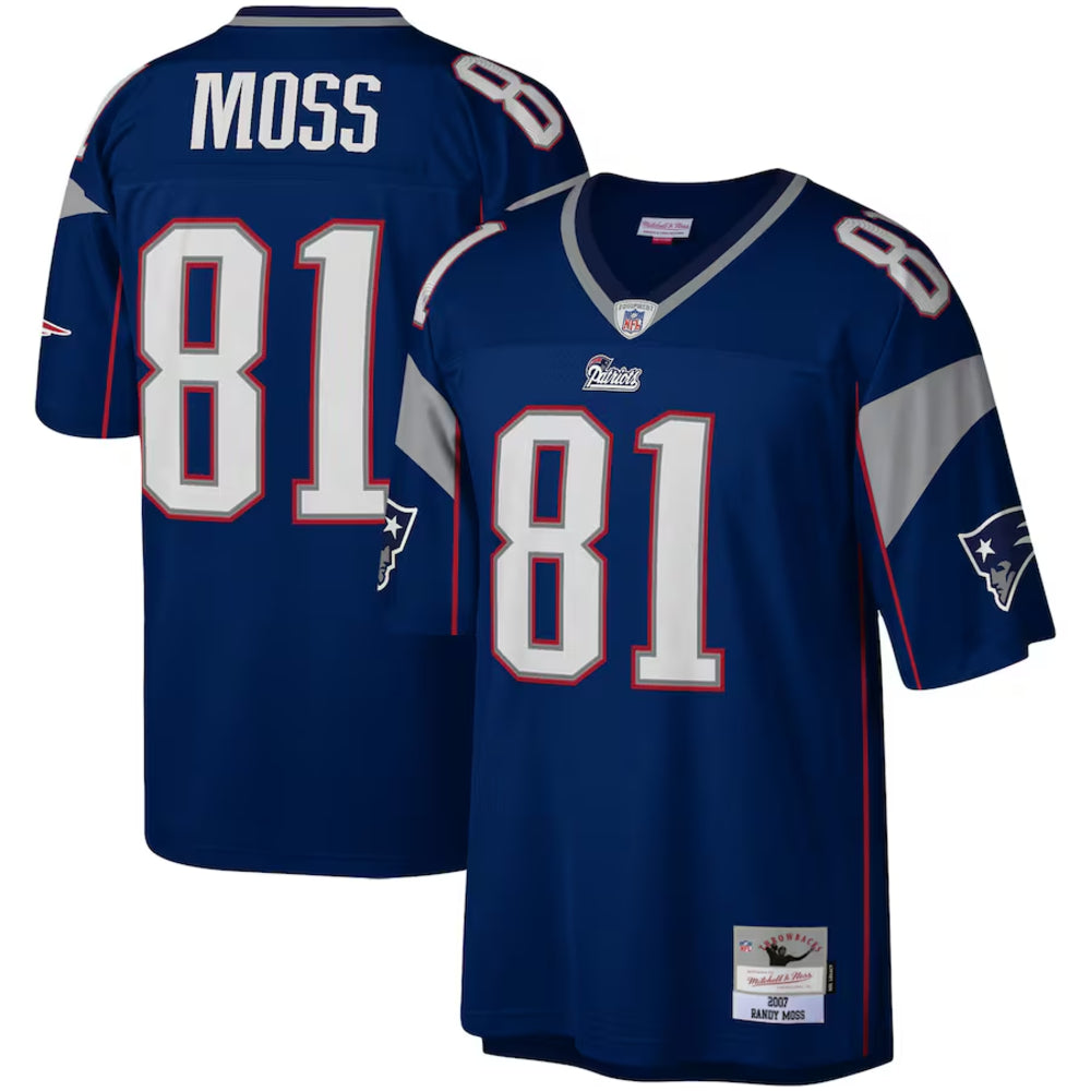 New England Patriots - Randy Moss Navy 2007 Legacy Player Men's Jersey