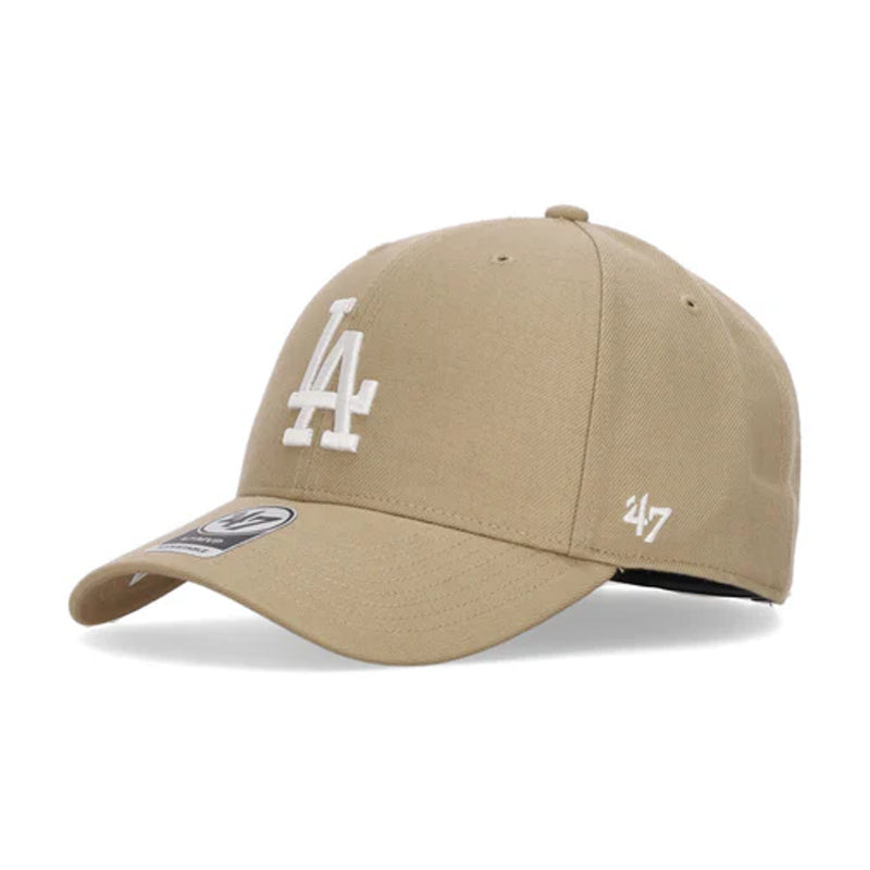 Los Angeles Dodgers - MVP Snapback Wool All Khaki MLB Hat, 47 Brand