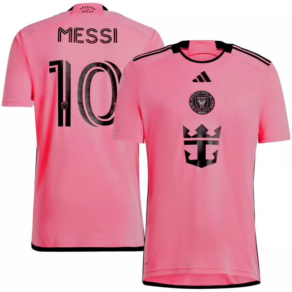 Miami Home - Lionel Messi International 2024 Adidas Pink Adult Jersey