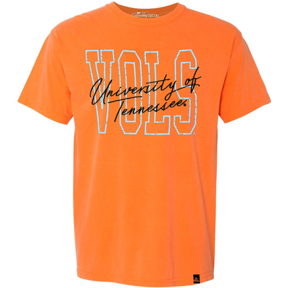 Tennessee Volunteers - NCAA Owens Outline Oversize Band Tee T-shirt