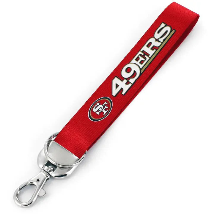 San Francisco 49ers - NFL Logo Deluxe Wristlet Keychain
