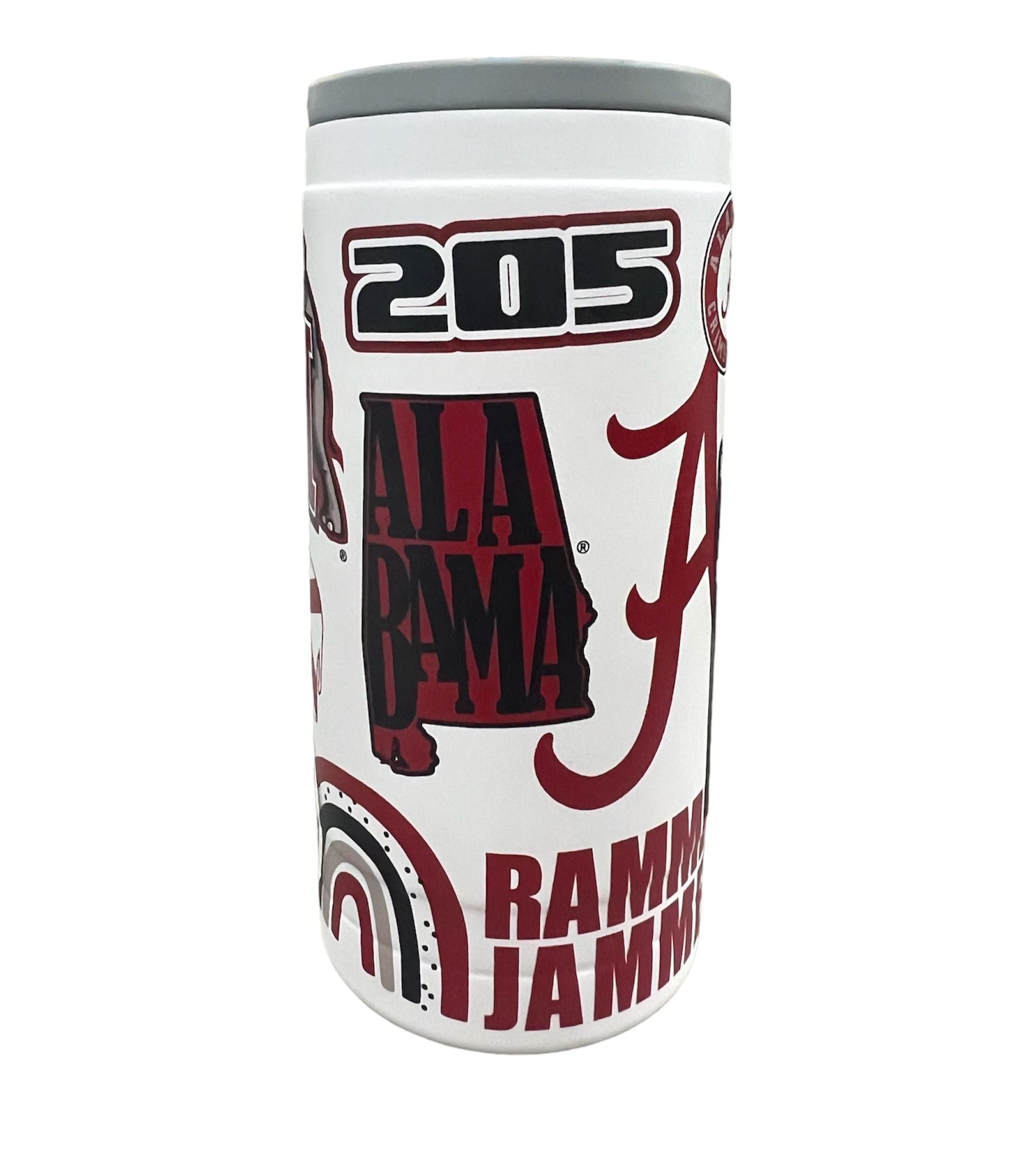 Alabama Crimson Tide - Native Powdercoat 12oz Slim Can Coolie