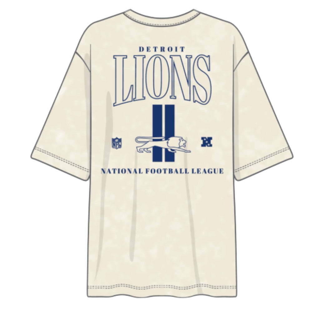 Detroit Lions - NFL Heritages Hues Oversized SS T-Shirt