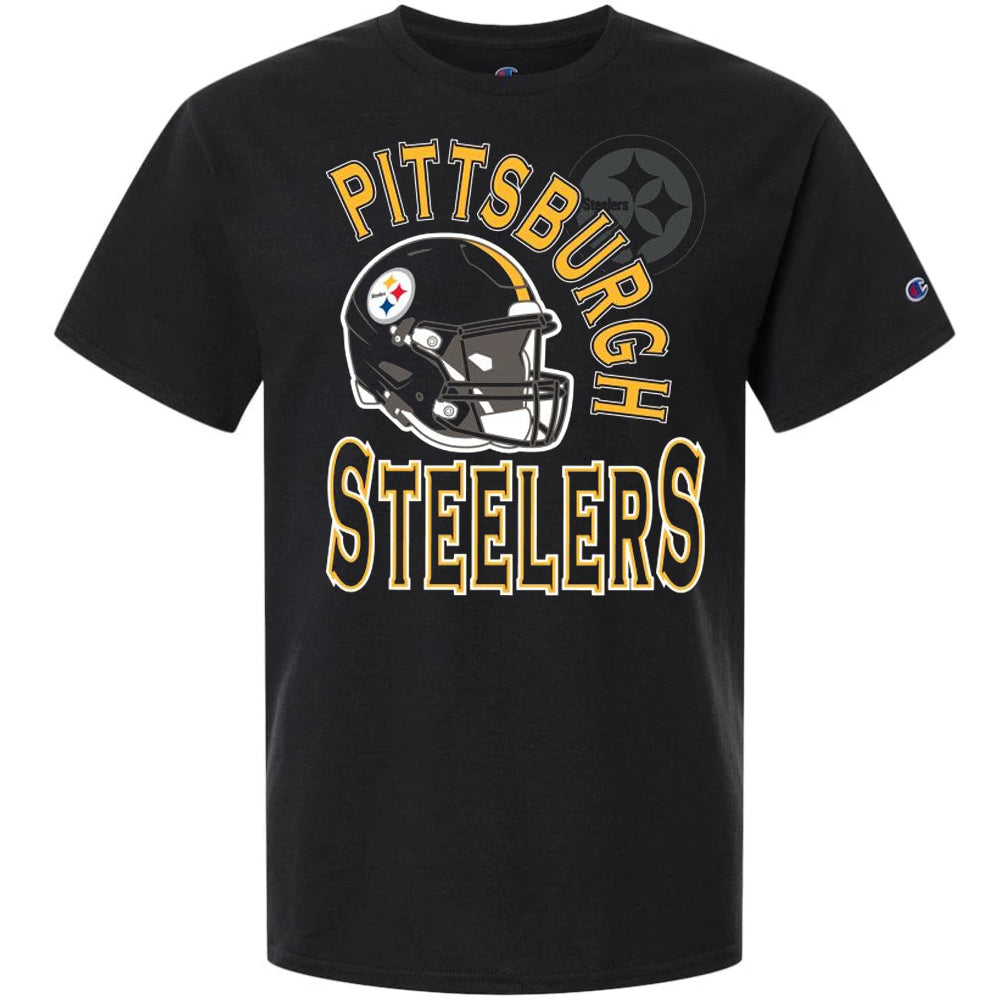 Pittsburg Steelers - NFL Helmet Football Logo Short Sleeve T-Shirt