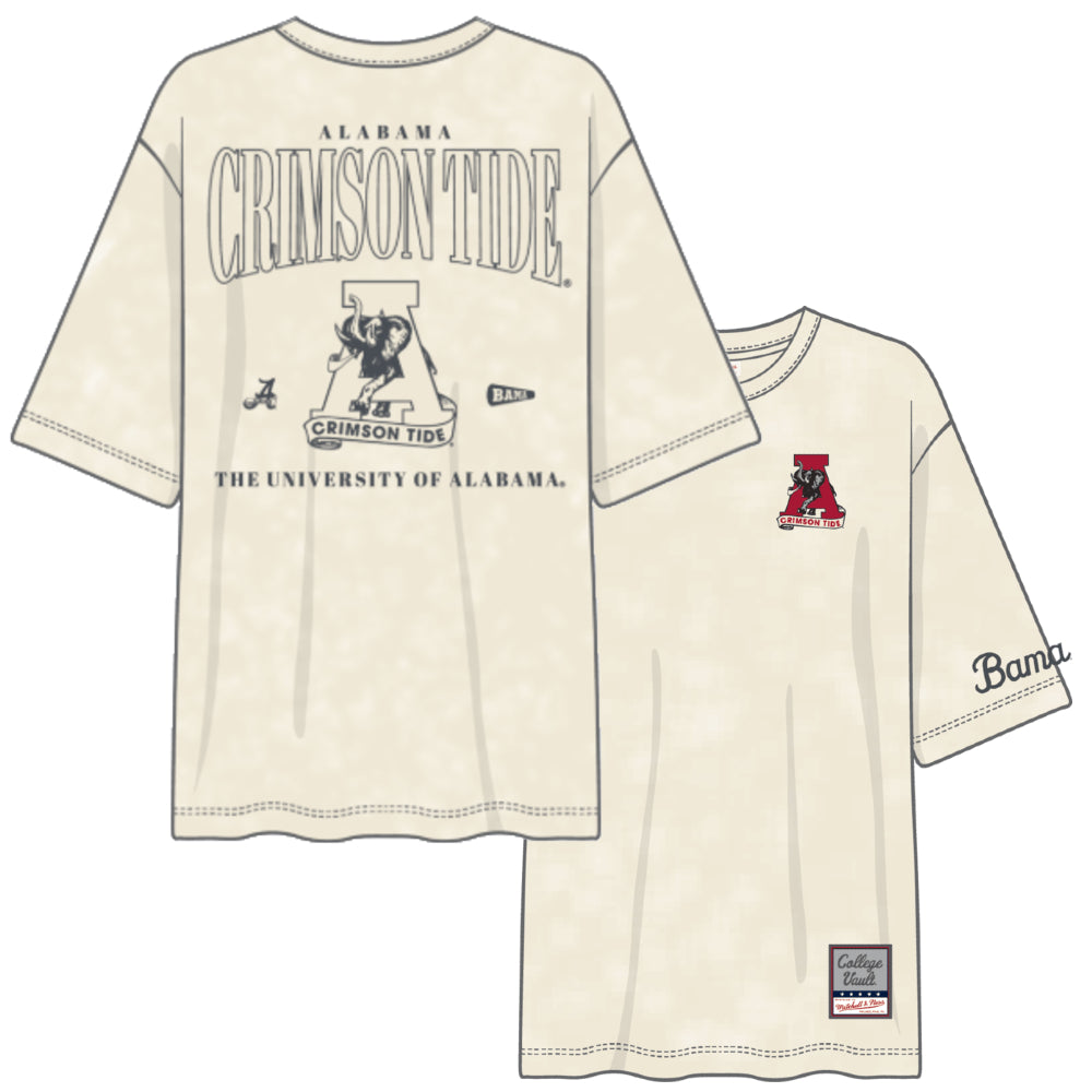 Alabama Crimson Tide - NCAA Heritages Hues Oversized SS T-Shirt