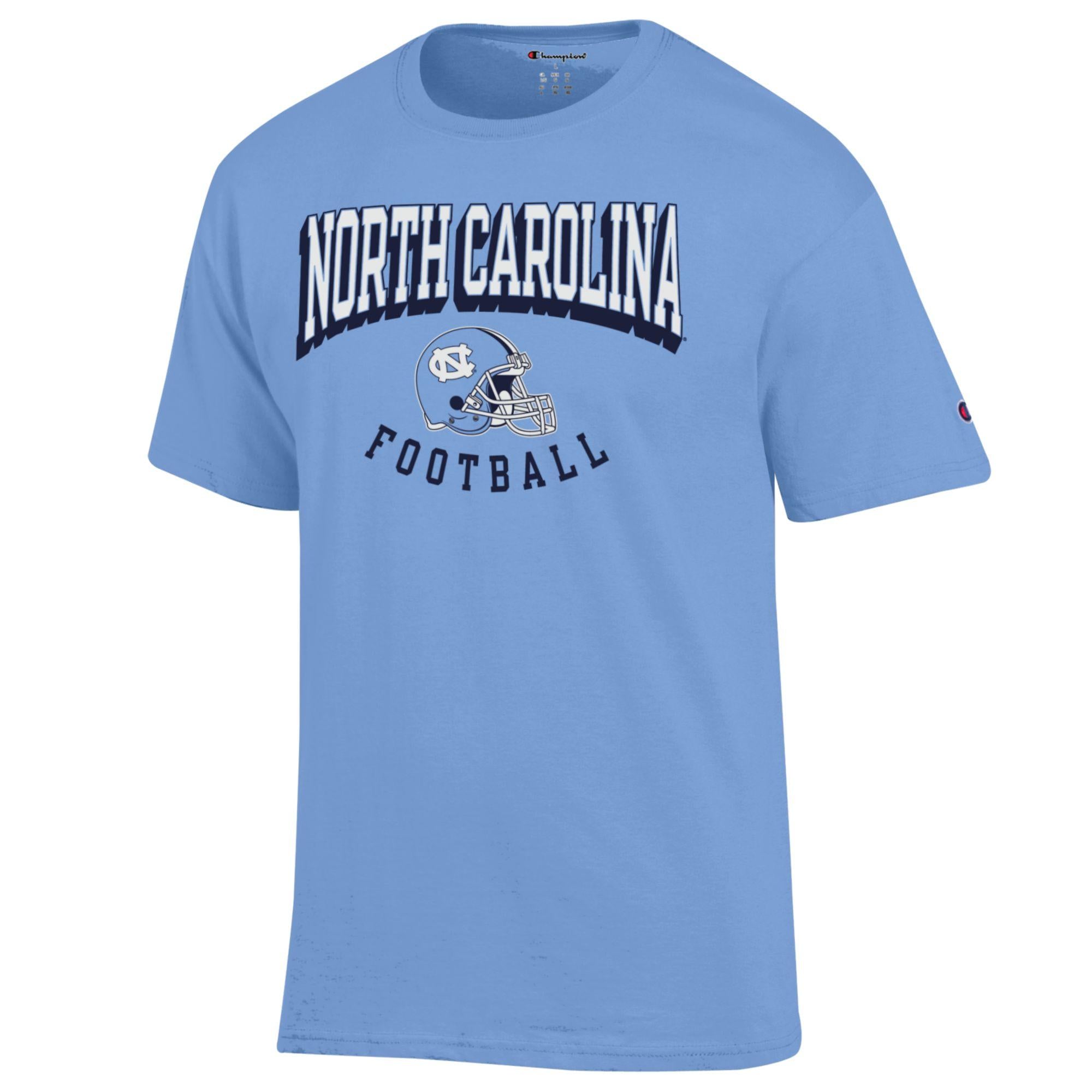 North Carolina Tar Heel - NCAA University Of North Carolina At Chapel Hill Football Helmet T-Shirt