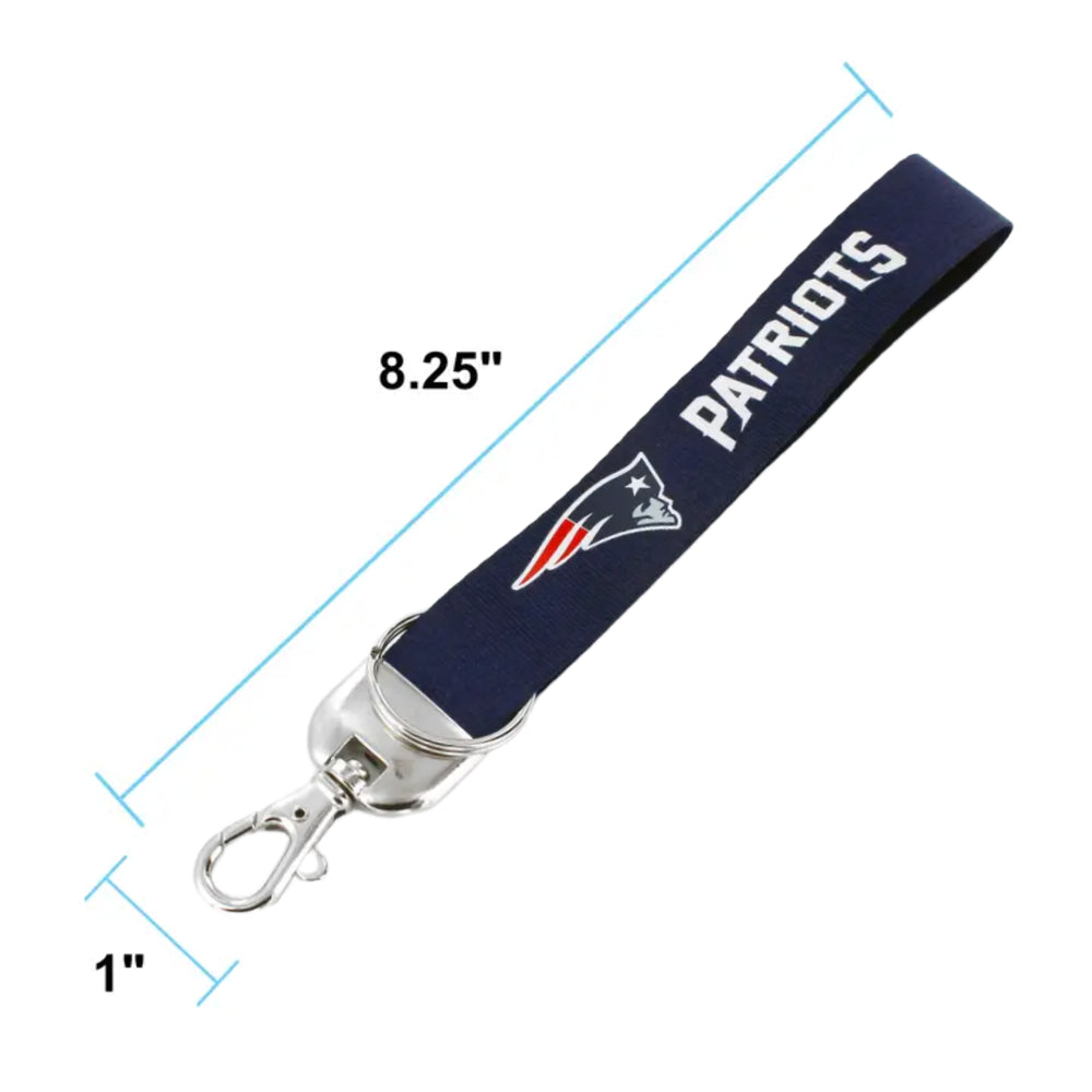 New England Patriots - NFL Logo Deluxe Wristlet Keychain