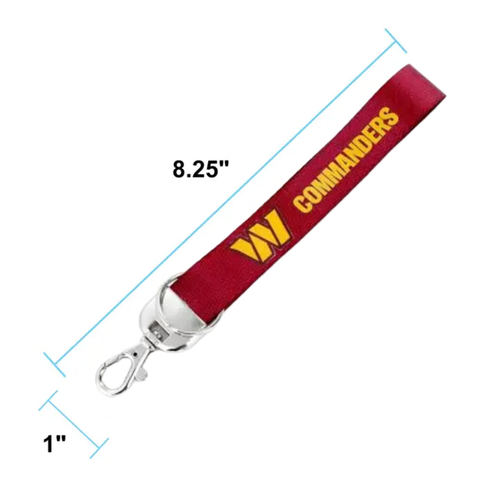 Washington Commanders - NFL Logo Deluxe Wristlet Keychain