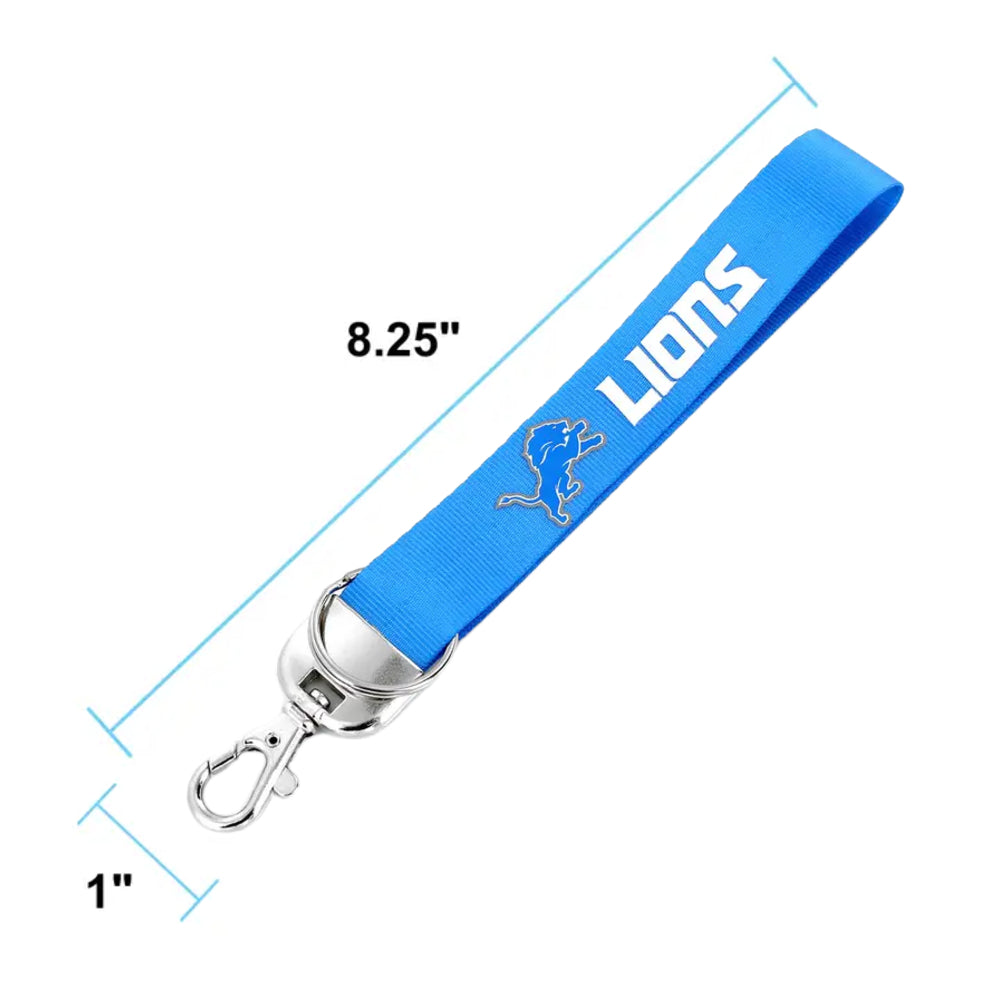 Detroit Lions - NFL Logo Deluxe Wristlet Keychain