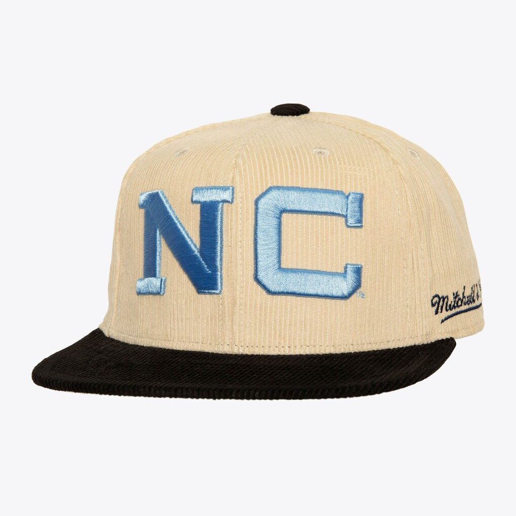 North Carolina Tar Heels  - NCAA 2 Tone Team Cord Fitted Snapback Hat