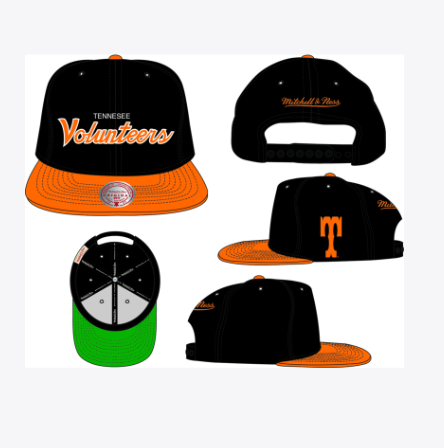 NCAA Tennessee Volunteers Script Snapback Hat