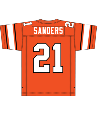 Oklahoma State Cowboys - 1987 Barry Sanders Orange Jersey