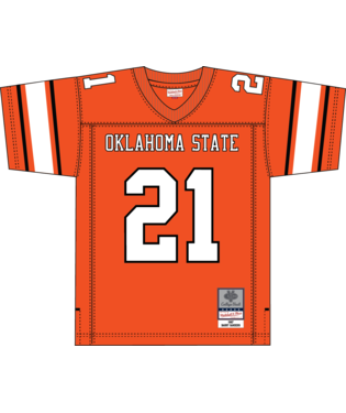 Oklahoma State Cowboys - 1987 Barry Sanders Orange Jersey