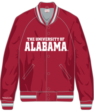 Alabama Crimson Tide - NCAA Current Logo Satin Jacket