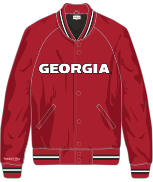 Georgia Bulldogs - NCAA Current Logo Lightweight Satin Jacket