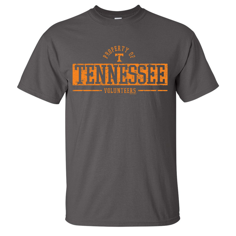 Tennessee Volunteers - Property Of  Tennessee  Charcoal T-Shirt